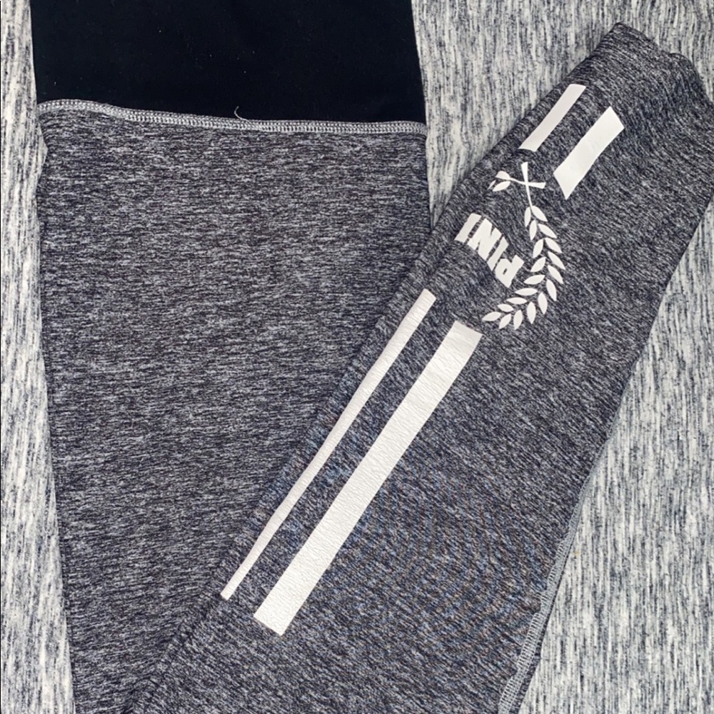 VS Pink Yoga Pants. Heathered grey.